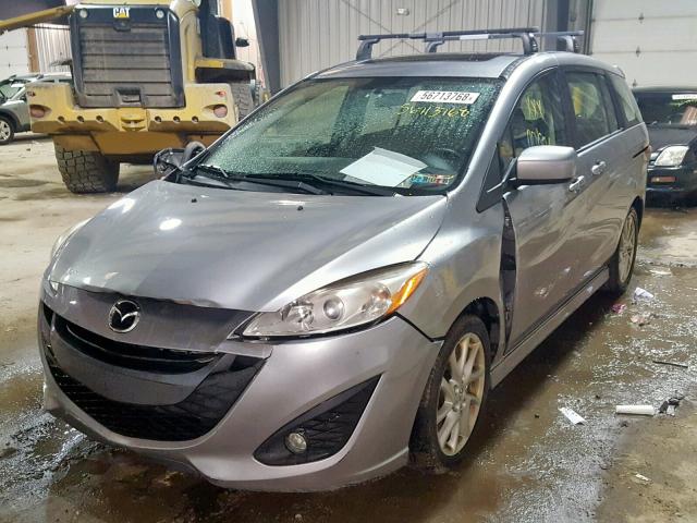 JM1CW2CL3C0104466 - 2012 MAZDA 5 SILVER photo 2