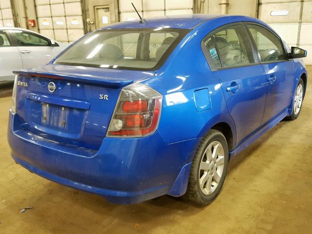 3N1AB6APXBL717558 - 2011 NISSAN SENTRA 2.0 BLUE photo 4