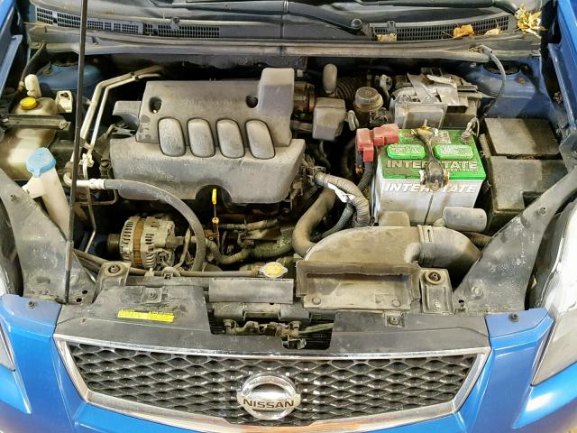 3N1AB6APXBL717558 - 2011 NISSAN SENTRA 2.0 BLUE photo 7