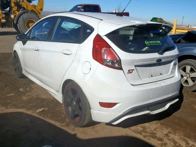 3FADP4GX2FM207539 - 2015 FORD FIESTA ST WHITE photo 3