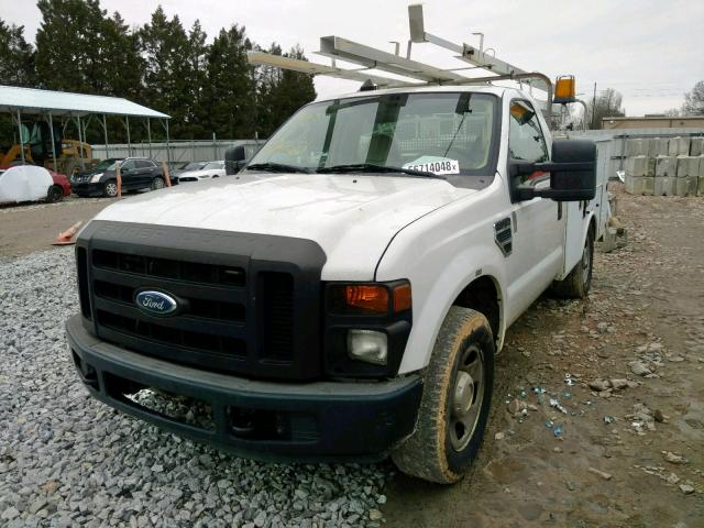 1FDWF30548EC54584 - 2008 FORD F350 SRW S WHITE photo 2