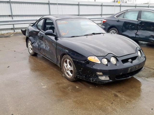 KMHJG35F0YU203730 - 2000 HYUNDAI TIBURON BLACK photo 1