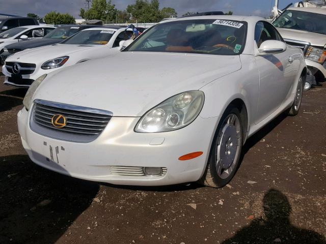 JTHFN48Y120003990 - 2002 LEXUS SC 430 WHITE photo 2