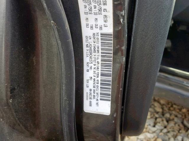 1J4GX48S84C401575 - 2004 JEEP GRAND CHER GRAY photo 10