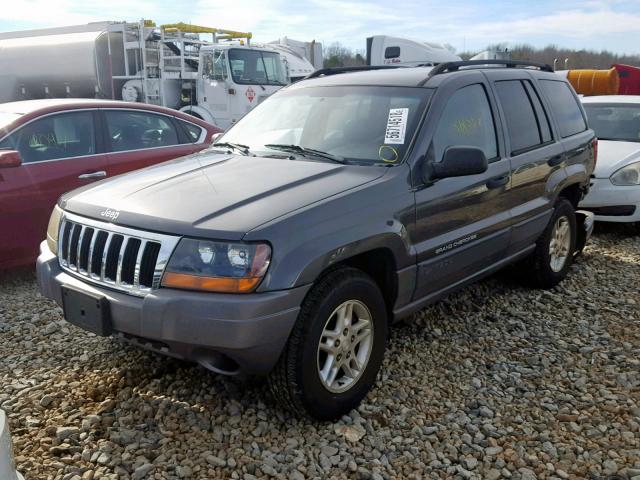 1J4GX48S84C401575 - 2004 JEEP GRAND CHER GRAY photo 2