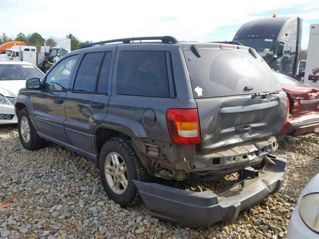 1J4GX48S84C401575 - 2004 JEEP GRAND CHER GRAY photo 3