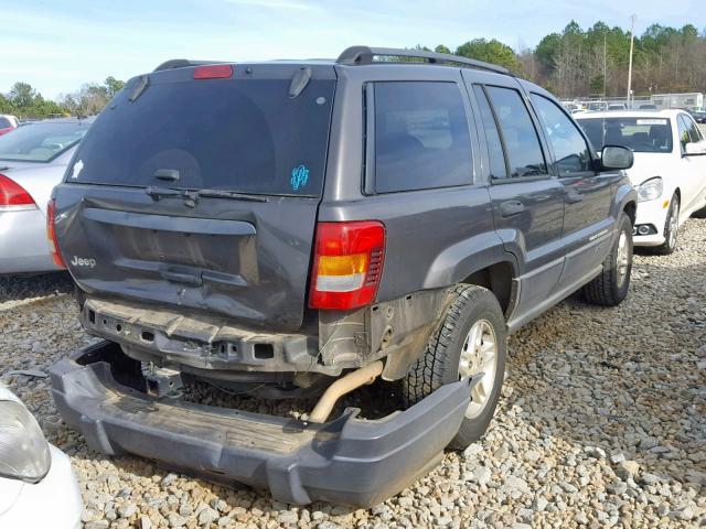 1J4GX48S84C401575 - 2004 JEEP GRAND CHER GRAY photo 4