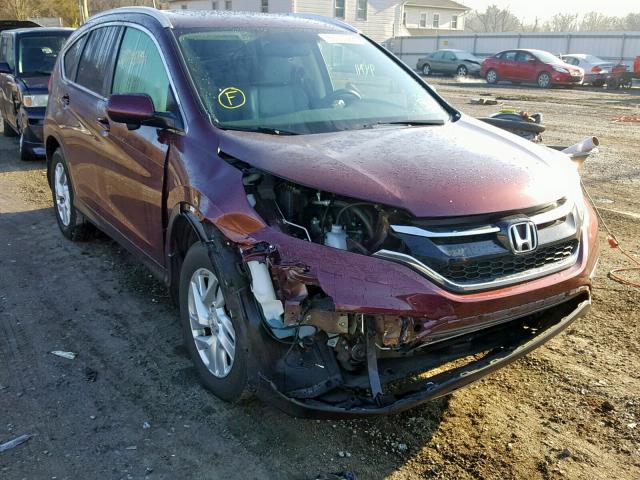 5J6RM4H71FL048984 - 2015 HONDA CR-V EXL MAROON photo 1