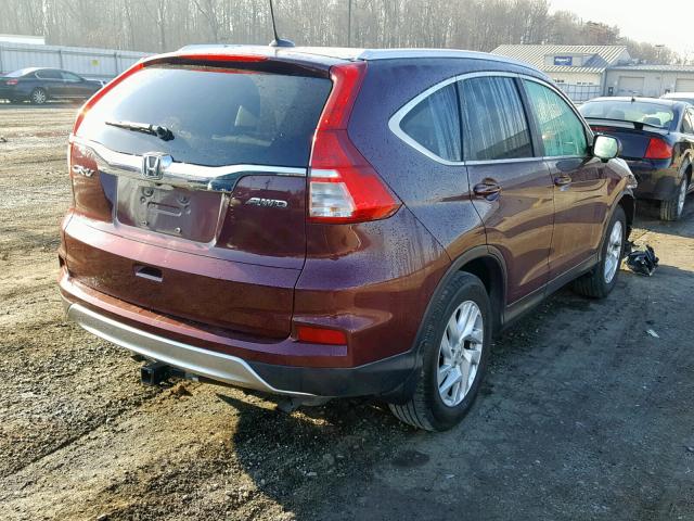 5J6RM4H71FL048984 - 2015 HONDA CR-V EXL MAROON photo 4