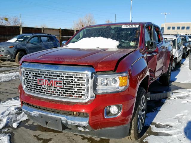 1GTP6EE15J1206941 - 2018 GMC CANYON DEN RED photo 2