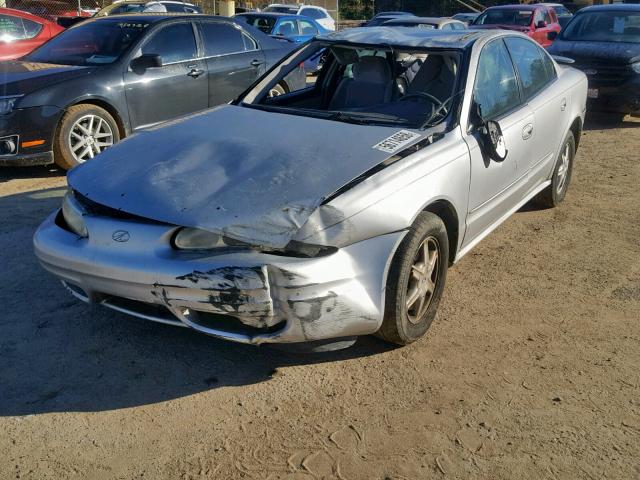 1G3NL52E53C274607 - 2003 OLDSMOBILE ALERO GL SILVER photo 2