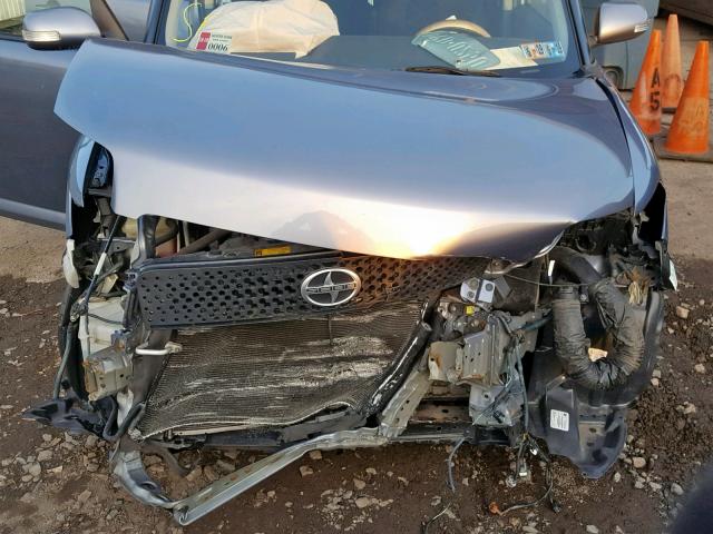 JTLKE50E991082597 - 2009 TOYOTA SCION XB Сұр фото 7