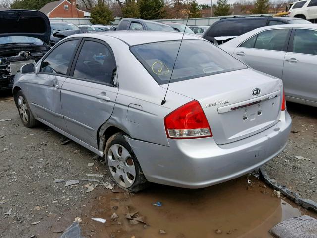 KNAFE121475381322 - 2007 KIA SPECTRA EX SILVER photo 3