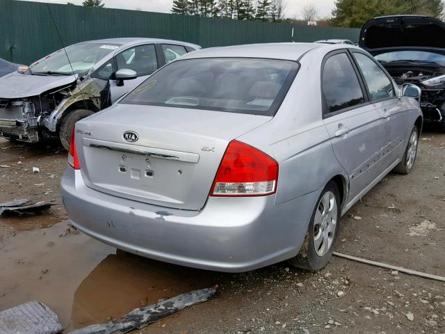 KNAFE121475381322 - 2007 KIA SPECTRA EX SILVER photo 4