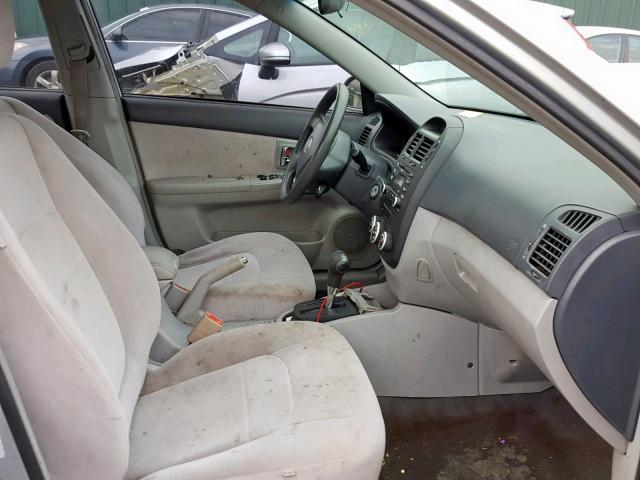 KNAFE121475381322 - 2007 KIA SPECTRA EX SILVER photo 5