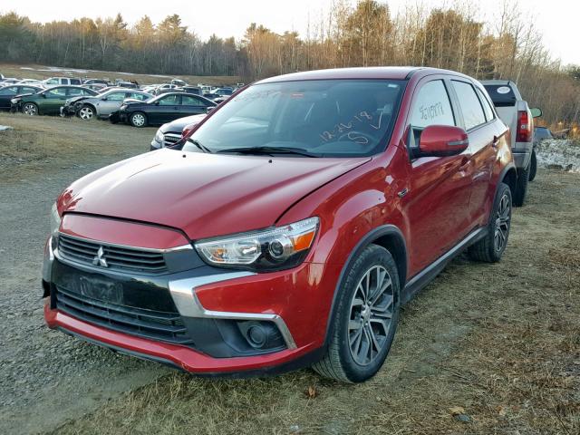 JA4AR3AU9GZ054247 - 2016 MITSUBISHI OUTLANDER MAROON photo 2