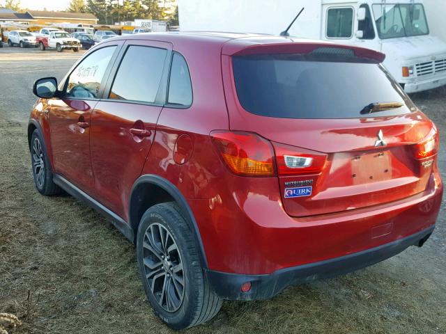 JA4AR3AU9GZ054247 - 2016 MITSUBISHI OUTLANDER MAROON photo 3