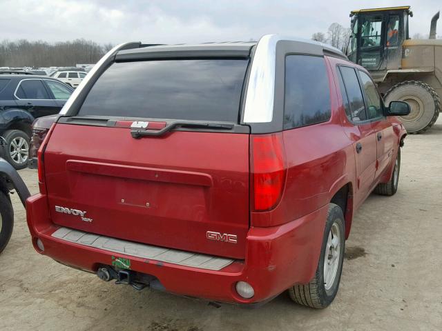 1GKET12S546172176 - 2004 GMC ENVOY XUV RED photo 4