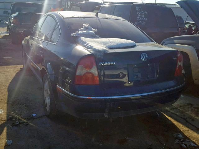 WVWRH63B72P440162 - 2002 VOLKSWAGEN PASSAT GLX 蓝色 照片 3