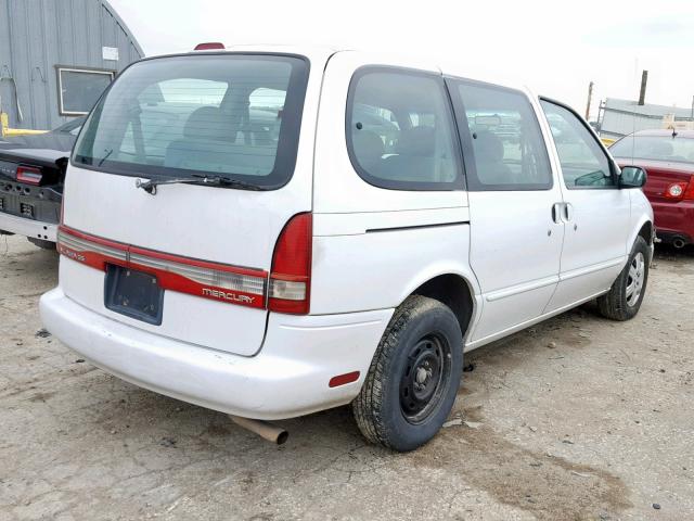 4M2DV1112VDJ50170 - 1997 MERCURY VILLAGER WHITE photo 4