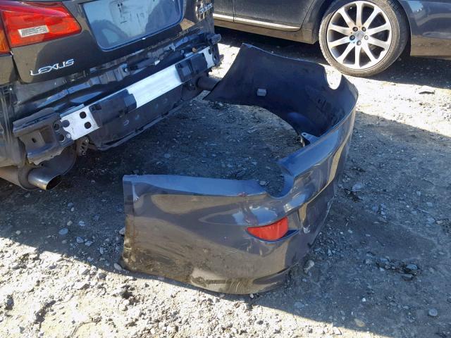 JTHBE262982015884 - 2008 LEXUS IS 350 GRAY photo 9