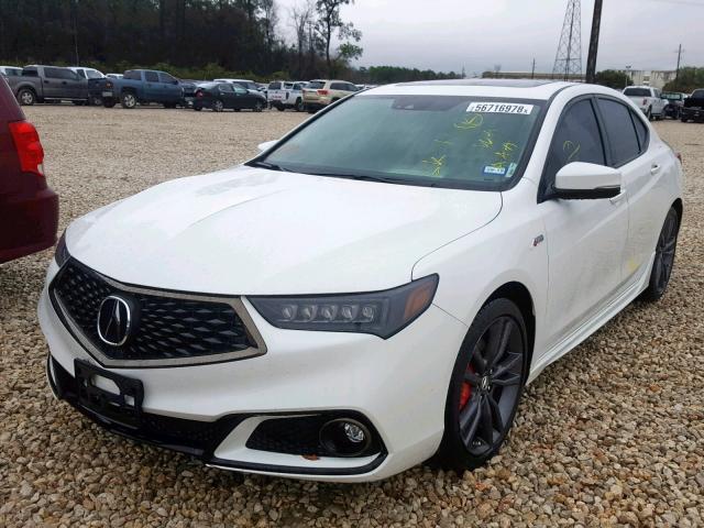 19UUB2F62JA004504 - 2018 ACURA TLX TECH+A WHITE photo 2