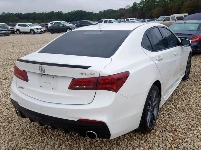 19UUB2F62JA004504 - 2018 ACURA TLX TECH+A WHITE photo 4