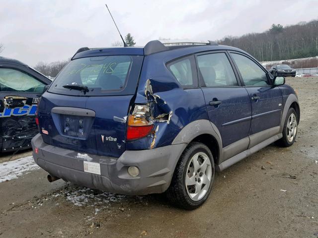 5Y2SM65836Z461602 - 2006 PONTIAC VIBE BLUE photo 4