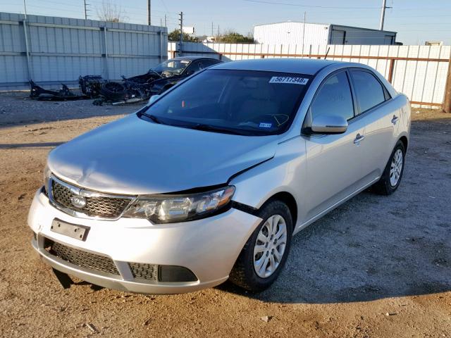 KNAFU4A28C5596243 - 2012 KIA FORTE EX SILVER photo 2