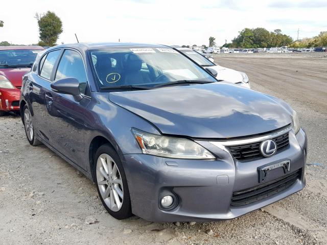 JTHKD5BH2C2055151 - 2012 LEXUS CT 200 GRAY photo 1