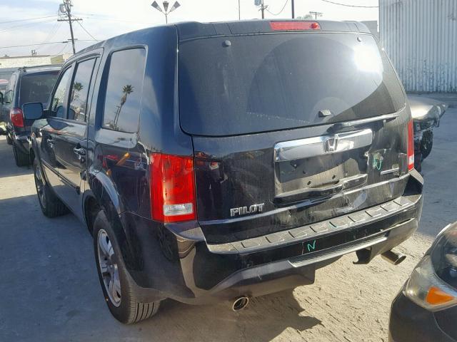 5FNYF3H38FB034442 - 2015 HONDA PILOT SE BLACK photo 3