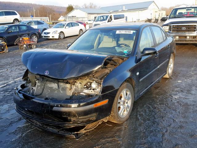 YS3FD46Y571115614 - 2007 SAAB 9-3 2.0T BLACK photo 2