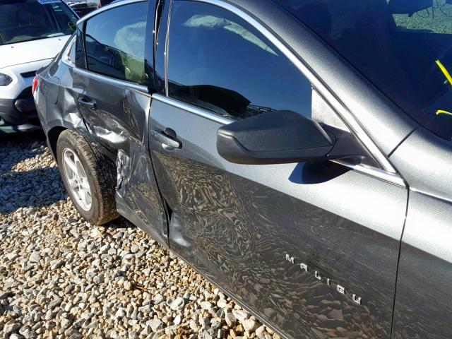 1G1ZB5STXHF161317 - 2017 CHEVROLET MALIBU LS GRAY photo 9