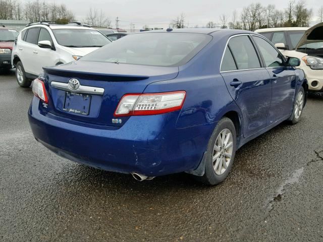 4T1BB3EK6AU113391 - 2010 TOYOTA CAMRY HYBR BLUE photo 4