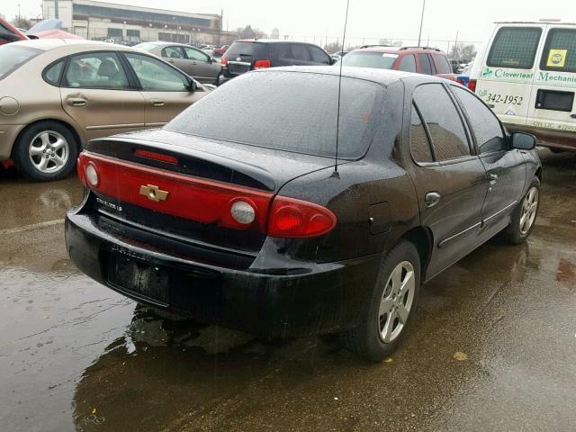 1G1JF52F447169705 - 2004 CHEVROLET CAVALIER L BLACK photo 4