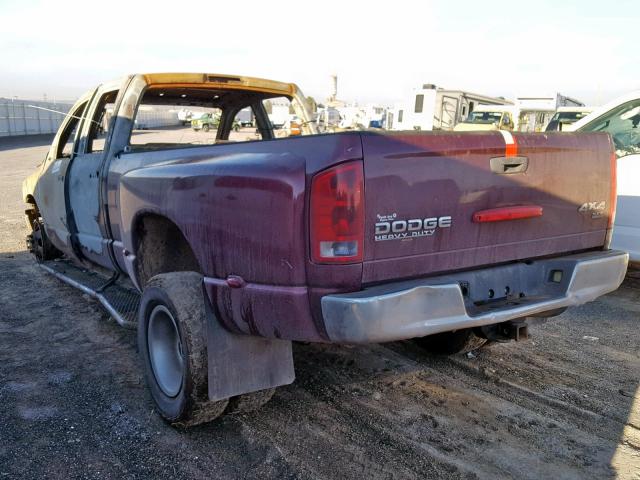 3D7MU48C93G828159 - 2003 DODGE RAM 3500 S MAROON photo 3