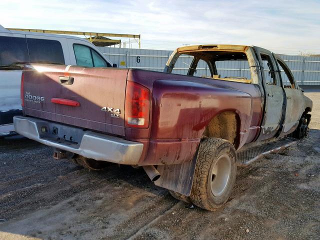 3D7MU48C93G828159 - 2003 DODGE RAM 3500 S MAROON photo 4