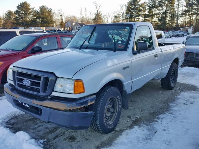 1FTYR10UX4TA11772 - 2004 FORD RANGER SILVER photo 2