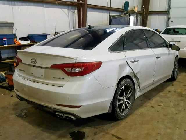 5NPE34AB6GH289662 - 2016 HYUNDAI SONATA SPO WHITE photo 4