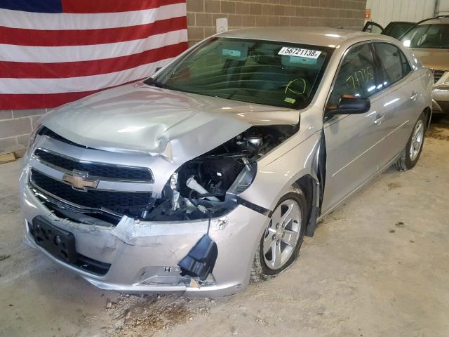 1G11B5SA9DF347338 - 2013 CHEVROLET MALIBU LS SILVER photo 2