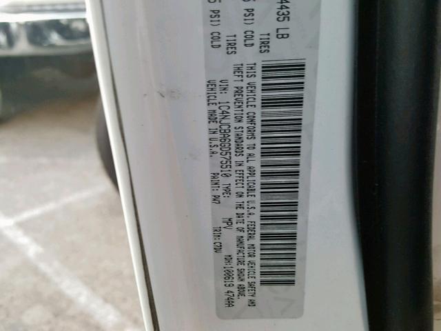 1C4NJCBA6GD575510 - 2016 JEEP COMPASS SP 白色 照片 10