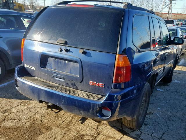 1GKDT13S842239810 - 2004 GMC ENVOY BLUE photo 4