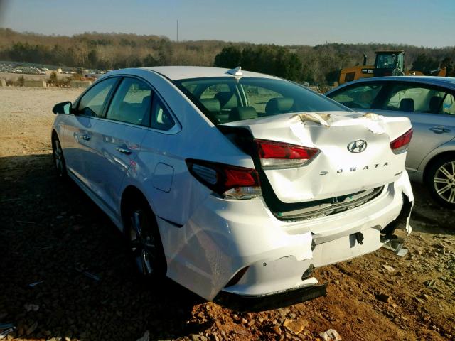 5NPE34AF4JH689813 - 2018 HYUNDAI SONATA SPO WHITE photo 3