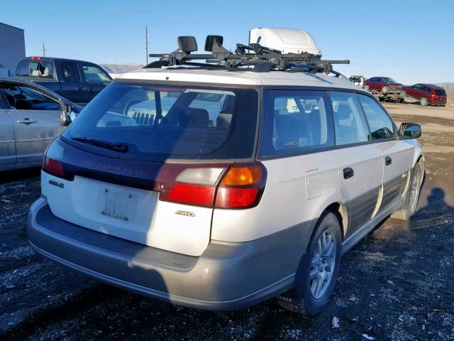 4S3BH6653Y7635918 - 2000 SUBARU LEGACY OUT WHITE photo 4