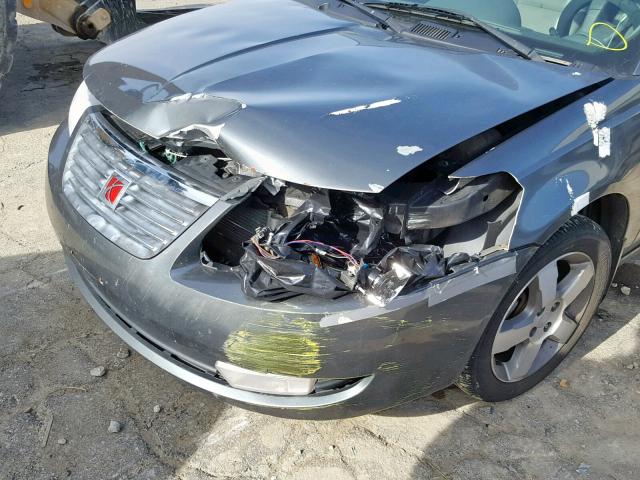 1G8AL58F07Z176273 - 2007 SATURN ION LEVEL GRAY photo 9