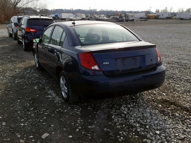 1G8AJ55F57Z167028 - 2007 SATURN ION LEVEL BLUE photo 3