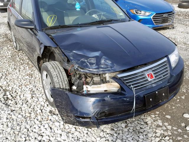 1G8AJ55F57Z167028 - 2007 SATURN ION LEVEL BLUE photo 9