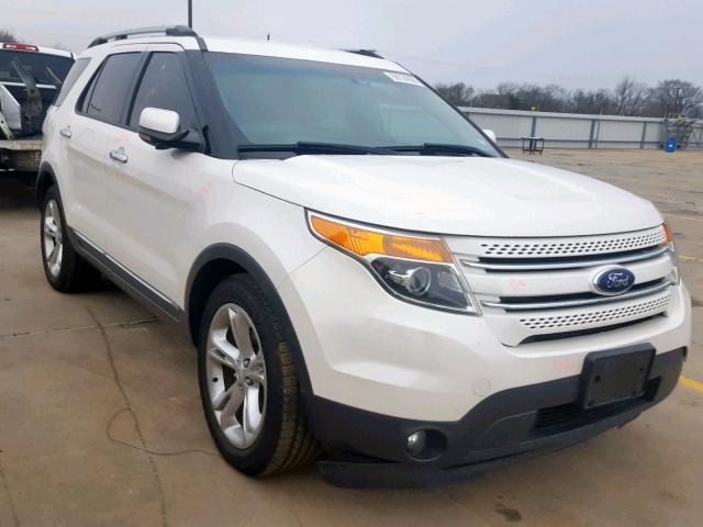 1FM5K7F85DGA55669 - 2013 FORD EXPLORER L WHITE photo 1