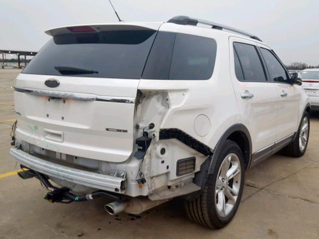 1FM5K7F85DGA55669 - 2013 FORD EXPLORER L WHITE photo 4