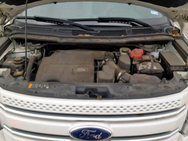 1FM5K7F85DGA55669 - 2013 FORD EXPLORER L WHITE photo 7